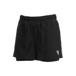 Damskie spódnico-spodenkiMacron Carolina. Czarne spódniczki damskie Macron, l, bez wzorów, z materiału, eleganckie, maxi, sportowe. Za 216.50 zł.