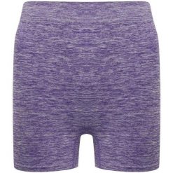 Bezszwowe Spodenki Damskie. Fioletowe szorty damskie TOMBO, bez wzorów, sportowe. Za 76.99 zł.