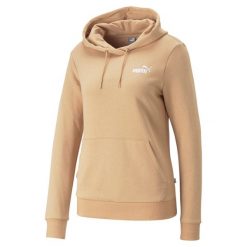 Bluza dresowa damska Puma ESS+ EMBROIDERY. Brązowe bluzy bez kaptura damskie Puma, m, z dresówki. Za 352.00 zł.