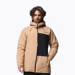 Kurtka narciarska męska Columbia Winter District III. Brązowe kurtki męskie Columbia, m, bez wzorów, bez kaptura, narciarskie. Za 849.99 zł.