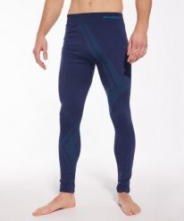 Spodnie męskie Brubeck THERMO WOOL by Pustelnik. Niebieskie bielizna termoaktywna męska Brubeck, bez wzorów, z dzianiny, sportowe. Za 183.49 zł.