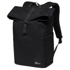 Plecak miejski Jack Wolfskin Island. Czarne plecaki damskie Jack Wolfskin, bez wzorów, z poliesteru. Za 369.99 zł.