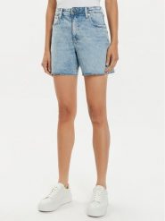 Wrangler Szorty jeansowe Hot Wheels 112357950 Niebieski Relaxed Fit. Niebieskie szorty damskie Wrangler, bez wzorów, z bawełny. Za 159.99 zł.