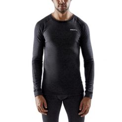 Koszulka Craft Core Wool Merino. Czarne koszulki męskie z długim rękawem Craft, m. Za 317.95 zł.