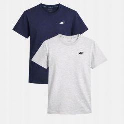 T-SHIRT MĘSKI 4F KOSZULKA ZESTAW KOMPLET 2 SZTUKI L TTSHM3341. T-shirty sportowe męskie 4f, l, z bawełny, bez ramiączek, na fitness i siłownię. Za 86.00 zł.