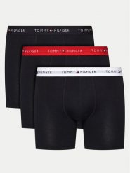 Tommy Hilfiger Komplet 3 par bokserek UM0UM02765 Czarny. Czarne bokserki męskie Tommy Hilfiger, bez wzorów, z bawełny. Za 149.99 zł.