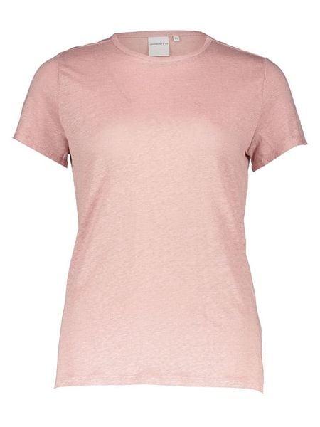 Josephine & Co Lniana koszulka w kolorze jasnoróżowym rozmiar: L. Różowe bluzki damskie Josephine & Co, l, bez wzorów, ze lnu, bez kołnierzyka. Za 139.95 zł.