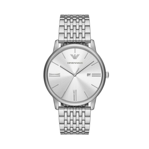 Zegarek Emporio Armani. Szare zegarki męskie Emporio Armani, srebrne. Za 1,189.00 zł.