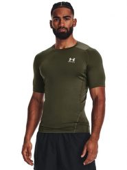 Under Armour Koszulka sportowa "HG Armour Comp" w kolorze khaki rozmiar: S. Brązowe t-shirty sportowe męskie Under Armour, s, bez ramiączek, outdoorowe. Za 78.28 zł.