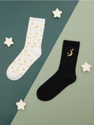 Skarpetki 2 pack - wielobarwny. Skarpetki damskie Sinsay, bez wzorów, z elastanu. Za 8.99 zł.