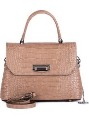 Mia Tomazzi Skórzana torebka "Tintoretto" w kolorze szarobrązowym - 28 x 20 x 12 cm rozmiar: onesize. Brązowe torebki klasyczne damskie Mia Tomazzi, bez wzorów, z materiału, bez dodatków. Za 260.99 zł.