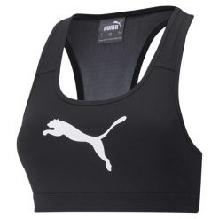 Stanik sportowy Puma Mid Impact 4Keeps Bra. Białe biustonosze sportowe damskie Puma, bez wzorów. Za 110.28 zł.
