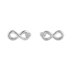 Kolczyki Guess. Szare kolczyki damskie Guess, srebrne. Za 198.99 zł.