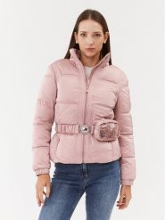 Guess Kurtka zimowa Lucia W3BL19 WEX12 Różowy Regular Fit. Czerwone kurtki damskie Guess, na zimę, xl, z aplikacjami, z syntetyku, bez kaptura. Za 639.99 zł.