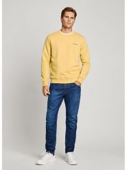 Pepe Jeans Bluza "Damian" w kolorze żółtym rozmiar: S. Żółte bluzy bez kaptura męskie Pepe Jeans, s, z bawełny. Za 162.49 zł.