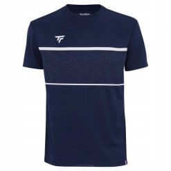 Koszulka T-shirt tenisowa męska Tecnifibre Team Tech Tee. Niebieskie t-shirty męskie TECNIFIBRE, m, bez wzorów, bez kołnierzyka. Za 232.00 zł.