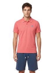 Koszulka polo męska w pastelowym odcieniu. Niebieskie koszulki polo męskie LEONE 1947 APPAREL, m, bez wzorów, bez ramiączek. Za 235.76 zł.