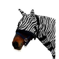 Czapka z muchą dla koni Waldhausen Zebra. Białe czapki męskie WALDHAUSEN, bez wzorów, sportowe. Za 116.00 zł.