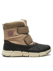 Geox Śniegowce J Flexyper Girl B Ab J46APC 054FU C0533 S Beżowy. Brązowe kozaki dziewczęce Geox, bez wzorów, ze skóry, bez obcasa. Za 389.99 zł.