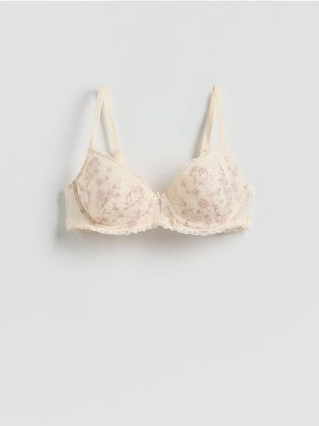 Biustonosz spacer cup - złamana biel. Biustonosze Reserved, bez wzorów. Za 89.99 zł.