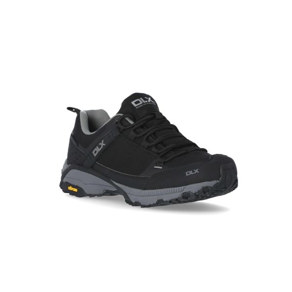 Buty trekkingowe męskie Magellan wodoodporne i oddychające. Czarne buty trekkingowe męskie DLX, z softshellu, bez zapięcia. Za 706.40 zł.