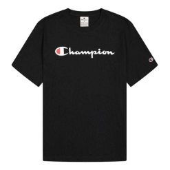 T-shirt Męski Logo. Czarne t-shirty męskie CHAMPION, m, bez wzorów, bez kołnierzyka. Za 143.99 zł.