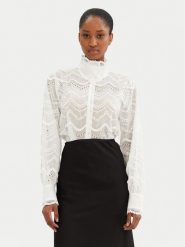 Bruuns Bazaar Koszula Vinika BBW4243 Biały Regular Fit. Białe koszule damskie Bruuns Bazaar, bez wzorów, z lyocellu, bez kołnierzyka, bez ramiączek. Za 379.99 zł.