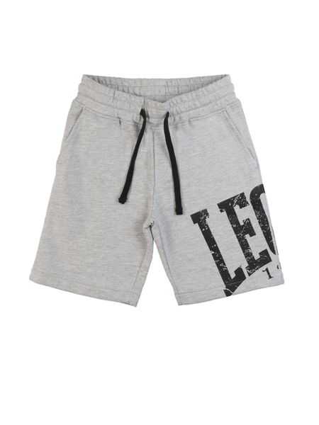Odzież sportowa z bawełna na czas wolny na co dzień. Szara szorty męskie LEONE 1947 APPAREL, bez wzorów, z bawełny, sportowe. Za 42.06 zł.