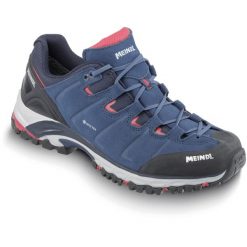 Buty trekkingowe męskie MEINDL Bristol GTX. Niebieskie buty trekkingowe męskie MEINDL, bez zapięcia, trekkingowe. Za 829.00 zł.