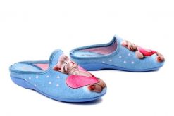 Sanital Flex Z33813X azulina, klapki damskie. Niebieskie klapki damskie Sanital Flex, bez wzorów, bez obcasa. Za 138.90 zł.