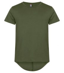 Clique T-shirt męski Brooklyn 100% bawełna – luźny, dłuższy krój. Zielone t-shirty męskie CLIQUE, m, bez wzorów, z bawełny, bez kołnierzyka. Za 108.05 zł.