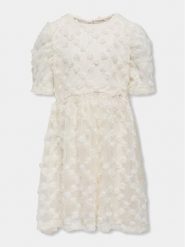 Kids ONLY Sukienka elegancka Rosita 15320277 Biały Regular Fit. Białe sukienki dziewczęce Kids Only, bez wzorów, z syntetyku, eleganckie, bez ramiączek. Za 229.99 zł.