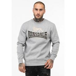 Klasyczna bluza z okrągłym dekoltem Lonsdale Lawins. Czarne bluzy bez kaptura męskie Lonsdale, xl, z bawełny. Za 278.50 zł.