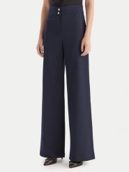 Maryley Spodnie materiałowe 25IB680/M17 Granatowy Regular Fit. Niebieskie spodnie materiałowe damskie Maryley, bez wzorów, z materiału. Za 319.99 zł.