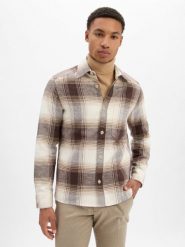 Drykorn koszula casual - Dieggo Mężczyźni Comfort Fit Bawełna brązowy|beżowy, S. Brązowe koszule męskie Drykorn, m, bez wzorów, z bawełny, bez kołnierzyka, bez ramiączek. Za 549.95 zł.