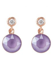 COEUR DE LION Pozłacane kolczyki-wkrętki z kryształami Swarovski rozmiar: onesize. Różowe kolczyki damskie COEUR DE LION, z kryształem, pozłacane. Za 130.99 zł.