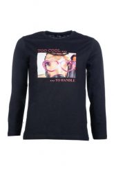 T-shirt z długim rękawem dziewczynka HKM Ruby Fun. Czarne koszulki dziewczęce HKM, m, bez wzorów, z materiału, bez ramiączek. Za 128.50 zł.