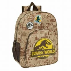 Plecak szkolny Jurassic World Beżowy. Brązowe plecaki damskie safta, bez wzorów, z poliesteru. Za 148.00 zł.