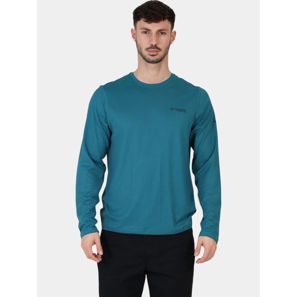 Koszulka sportowa męska Columbia Summit Valley LS Crew. Zielone t-shirty sportowe męskie Columbia, m, bez ramiączek. Za 269.00 zł.