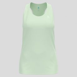 Bluza damska Odlo ESSENTIAL Tank crew neck. Zielone bluzy bez kaptura damskie Odlo, bez wzorów, bez kaptura. Za 149.99 zł.