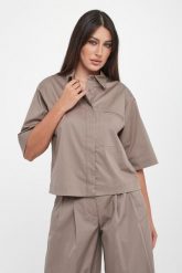 Koszula damska popelinowa PESERICO. Koszule damskie Peserico, bez wzorów, bez kołnierzyka, bez ramiączek. Za 1,839.00 zł.