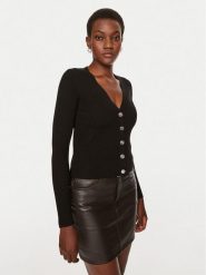Pinko Kardigan Tilacino 104247 A18M Czarny Regular Fit. Czarne kardigany damskie Pinko, l, bez wzorów, z wełny. Za 859.99 zł.