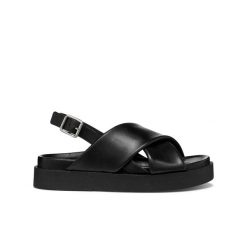 Sandały damskie Geox Adelash. Czarne sandały damskie Converse, bez wzorów, z materiału, bez obcasa, na platformie. Za 319.50 zł.