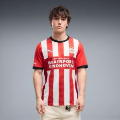 Koszulka piłkarska replika Puma PSV Eindhoven 26/27 domowa. Bluzki sportowe damskie Puma, xl, z materiału, bez kołnierzyka, bez ramiączek. Za 439.99 zł.