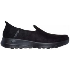 Buty sportowe damskie Skechers Go Walk Joy Slip-ins. Czarne buty sportowe na co dzień damskie Skechers, bez wzorów, z materiału, trekkingowe. Za 239.00 zł.