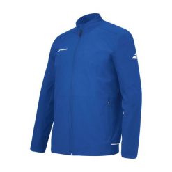 Bluza tenisowa męska Babolat Play. Niebieskie bluzy sportowe męskie BABOLAT, bez wzorów, z elastanu, sportowe, bez kołnierzyka, bez ramiączek. Za 309.00 zł.