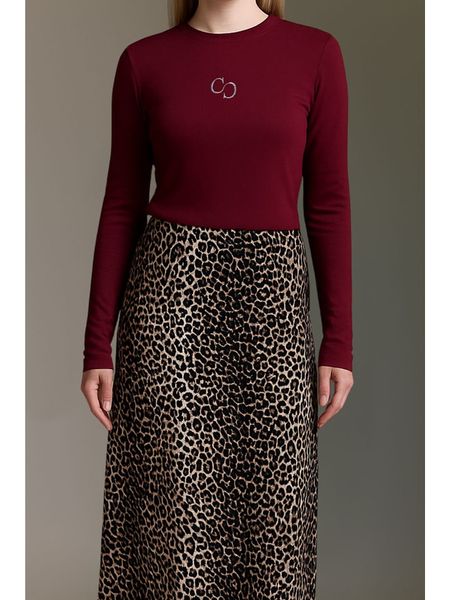 Cotton Candy Koszulka w kolorze bordowym rozmiar: M. Czerwone bluzki damskie Cotton Candy, m, bez wzorów, bez kołnierzyka, bez ramiączek. Za 139.54 zł.