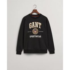 Bluza Męska Gant. Czarne bluzy bez kaptura męskie Gant, m. Za 349.99 zł.