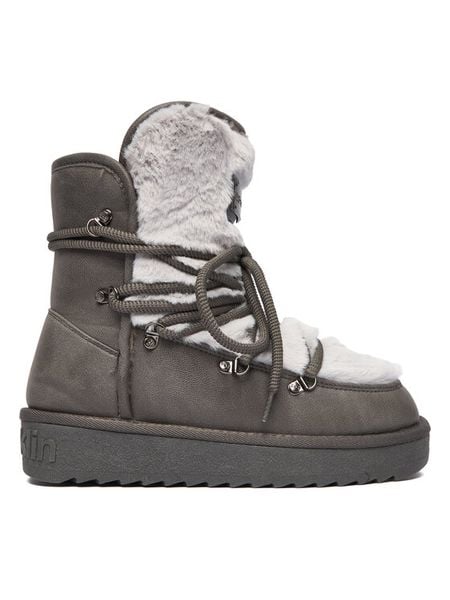 D.Franklin Śniegowce DFSH370022 Szary. Szare śniegowce damskie D.Franklin, ze skóry. Za 309.99 zł.