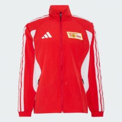 Domowa bluza reprezentacyjna Union Berlin. Białe bluzy bez kaptura męskie Adidas, uniwersalny, z dresówki. Za 529.00 zł.